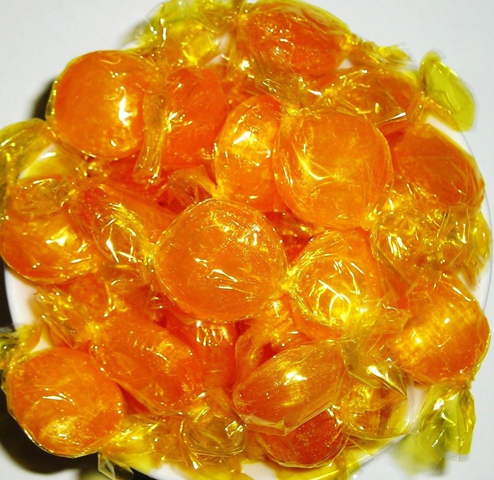 Butterscotch Discs Hard Candy - Bulk 1 Pound Individually Wrapped Gold Disks