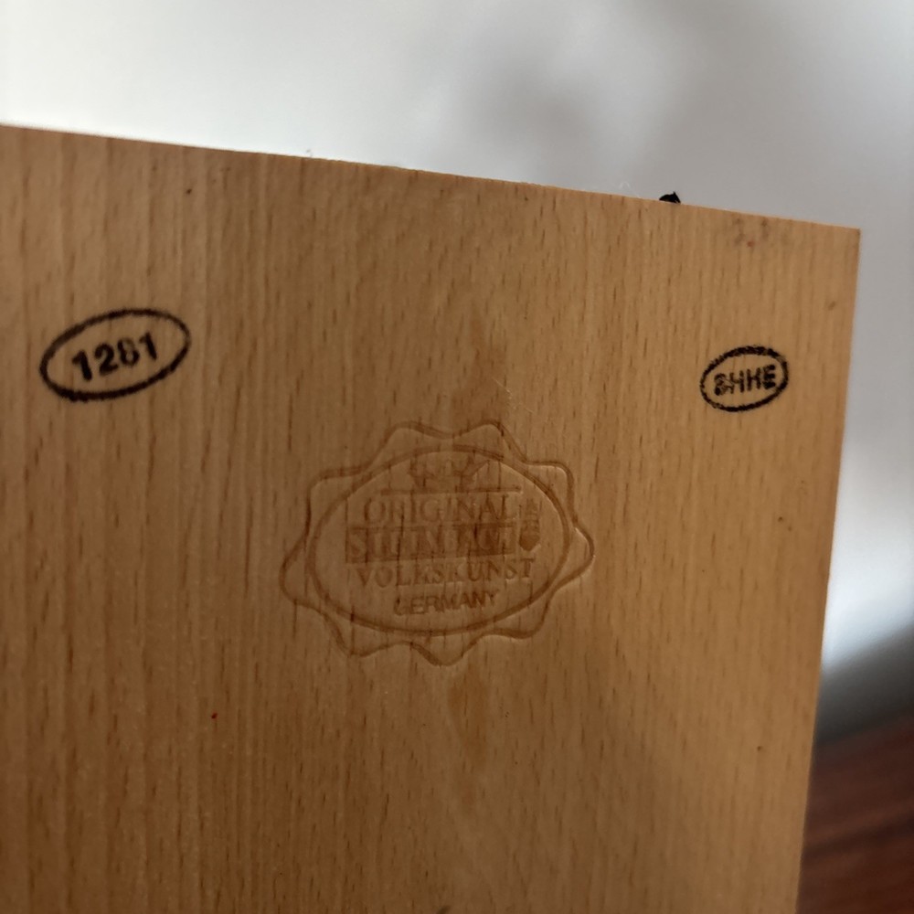 Steinbach Clock Maker Nutcracker 13" Germany- Plays God Bless America