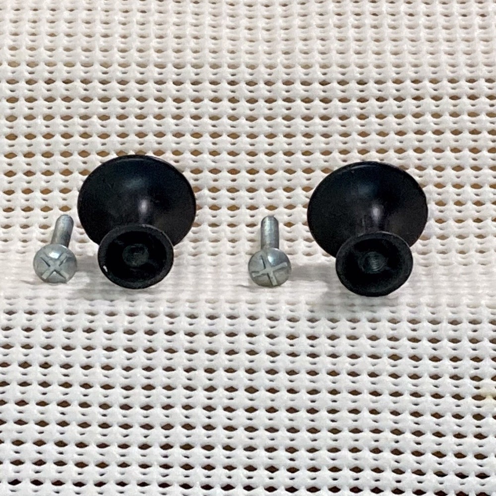 Vintage Wrought Iron Hinges (4) and Drawer Pull (2) Lot Includes Screws