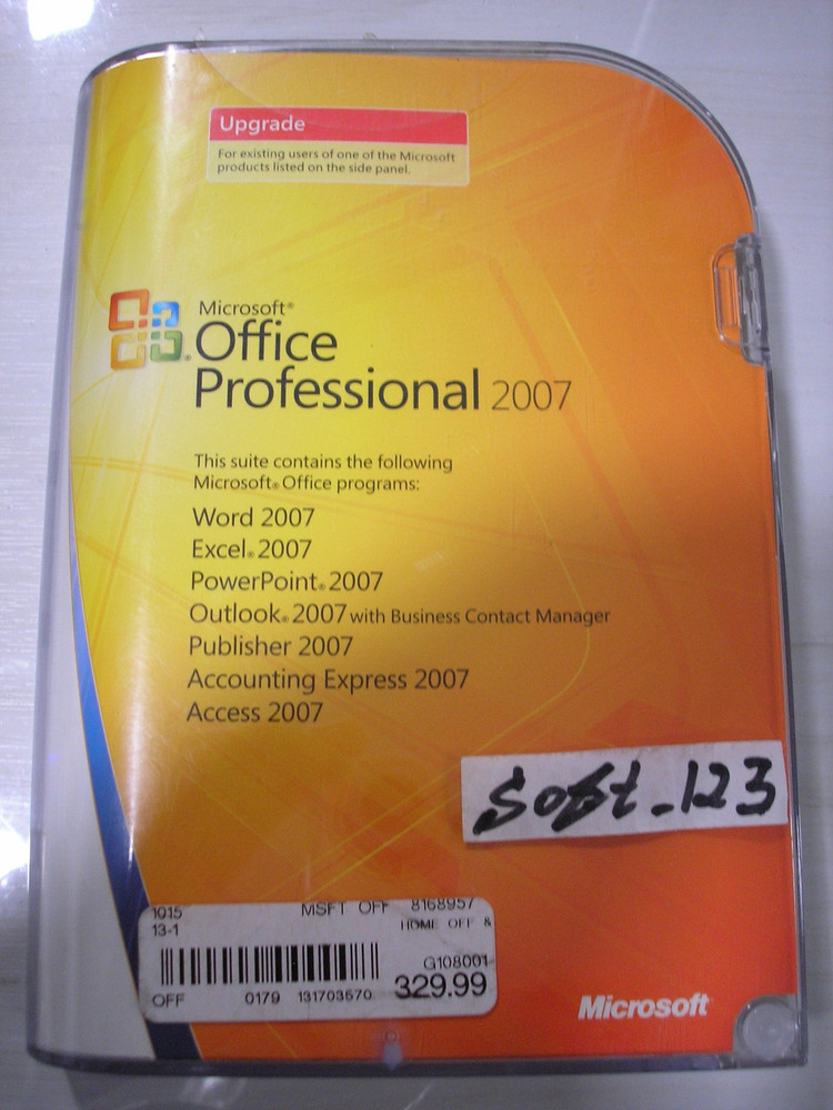 Microsoft Office 2007 Professional Upgrage & Full Retail Version MS Pro =NEW=