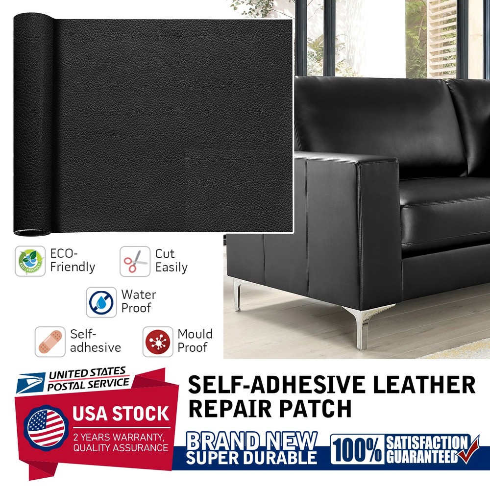 Multiple Sizes Strong Durability Black Leather Repair For Multiple Scenarios