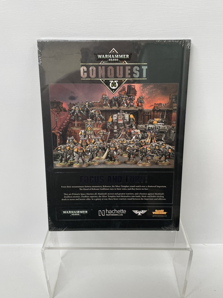 Warhammer 40K Silver Templars Conquest Sourcebook/Codex Hardback Book - New