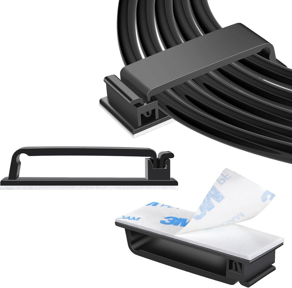Self Adhesive Cable Clips Bla, Wire Clips Cable Manament Wire