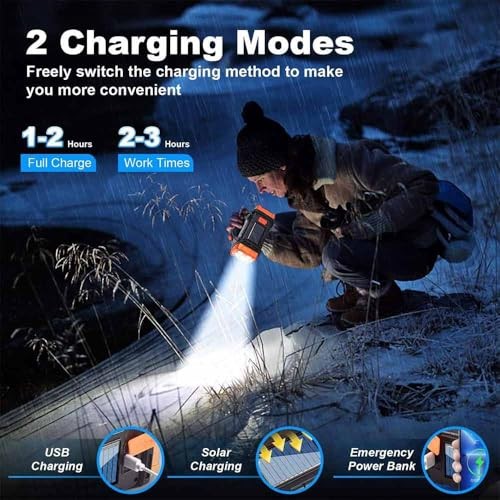 Premium High Lumens LED Work Light – Multipurpose Flashlight with Yellow