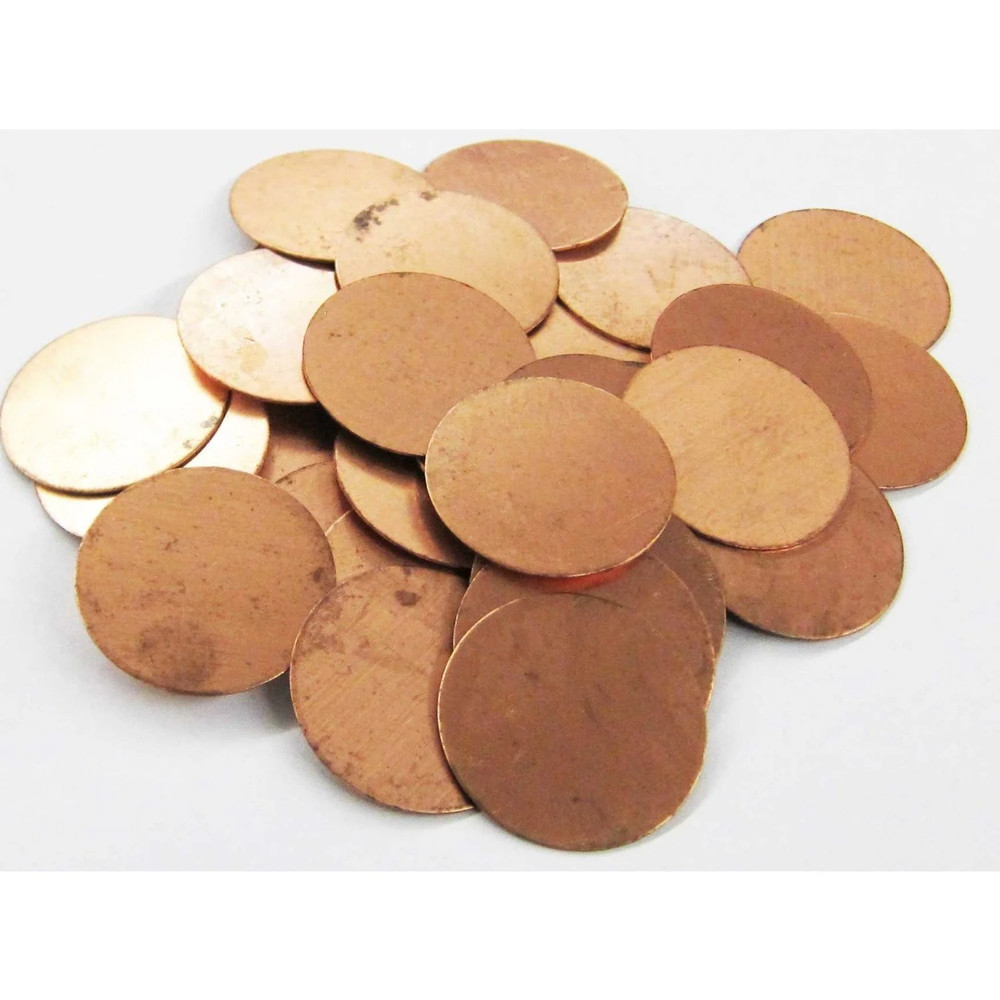 Copper Round Blanks (Multiple Sizes)
