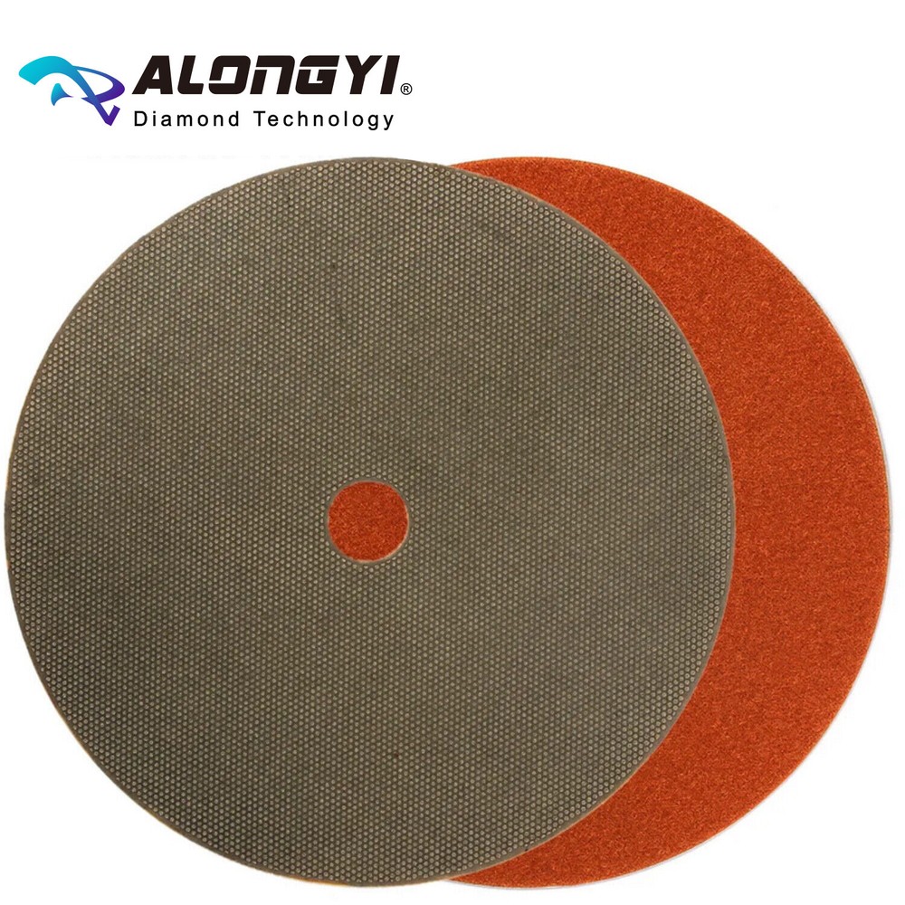 4PCS 7" Electroplated Flexible Diamond Grinding Disc Honing Pad Stone