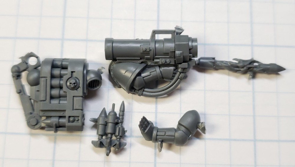 Warhammer 40k Space Marine Bits Devastator Missile Launcher w/ammo