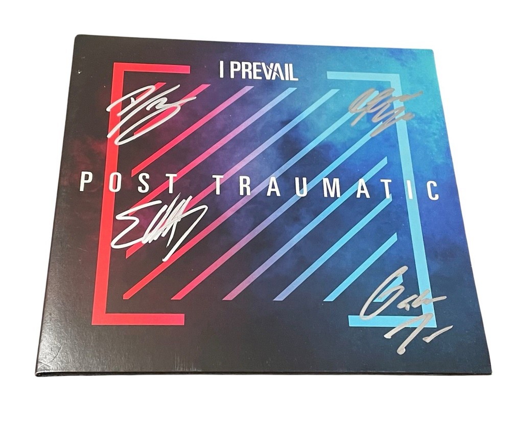 I Prevail Signed Autographed Post Traumatic Purple Vinyl Record Eric +3