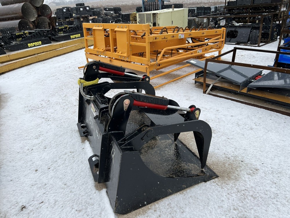 72 inch MS Attachments skid steer grapple bucket