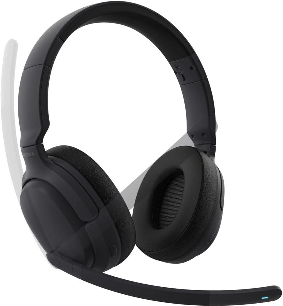 Nokia Comm Band Pro Wireless Headset ANC Boom Mic Bluetooth Multipoint