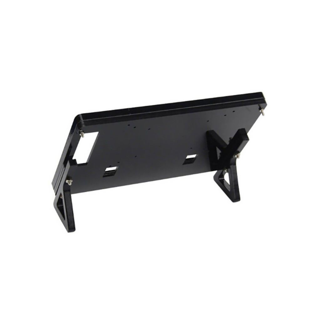 Black Front & Back Shell + Base + Screws For Raspberry Pi 2 B 7 inch LCD Screen