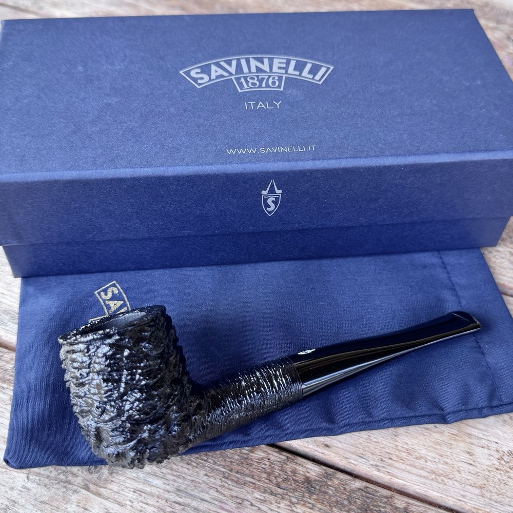 Savinelli 150th Anniversary Capri Rusticated Billiard (106) Pipe - New