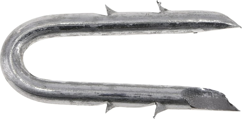 Galvanized Double Barbed Fence Staples (1-3/4") 5lb Box