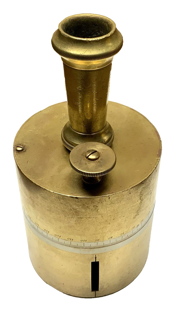 Vintage GONIOMETER Square Surveyor Bronze