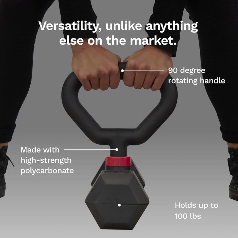 Adjustable Kettlebell Grip Dumbbells Portable Home Workout Strength Training New