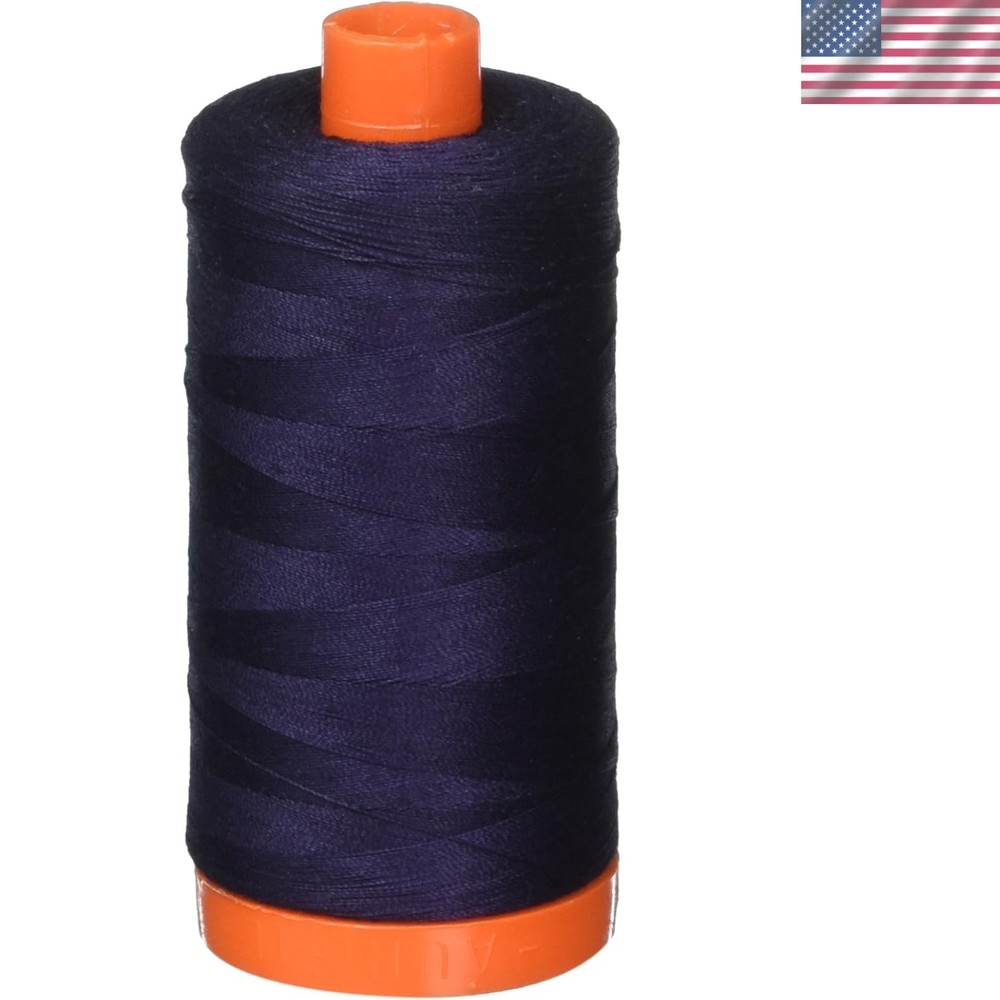 A1050-2785 Solid 50wt 1422yds Very Dark Navy Mako Cotton Thread