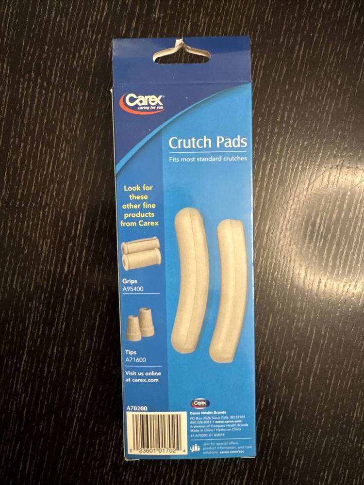 Carex Crutch Pads 2ct - Ships Same Day!