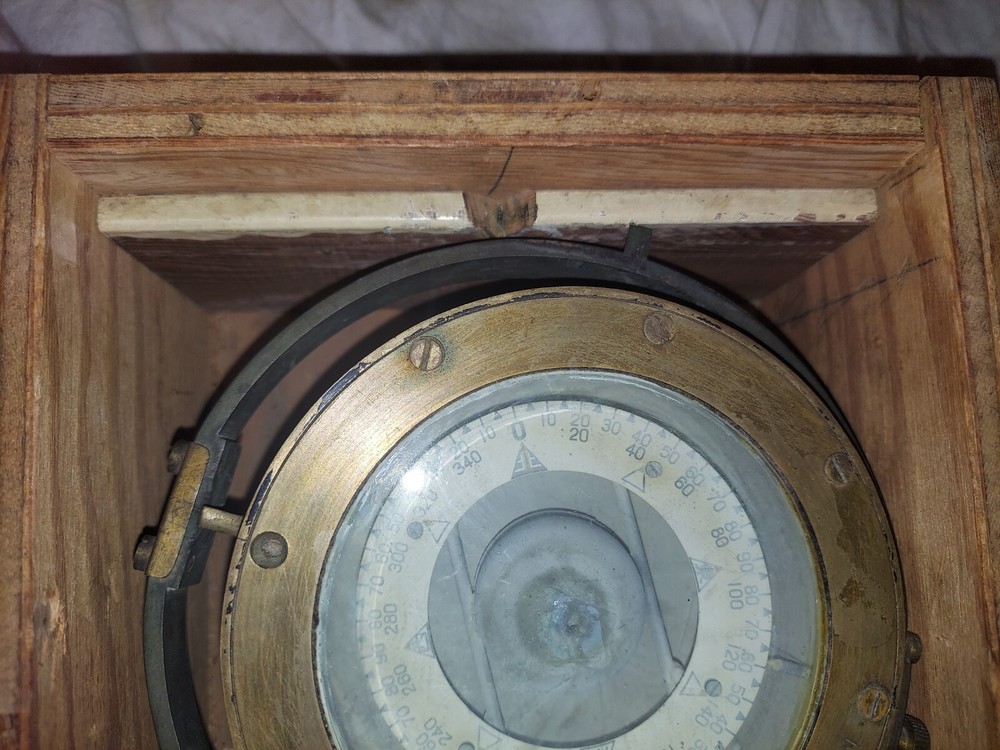 WWII Japanese Navy Boxed Boat Compass