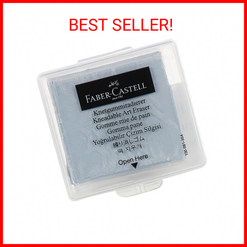 Faber-Castell Kneaded Eraser with Case, Grey