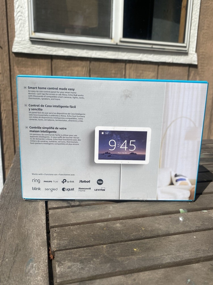 NEW Amazon Echo Hub 8" Smart Home Control Panel with Alexa - White