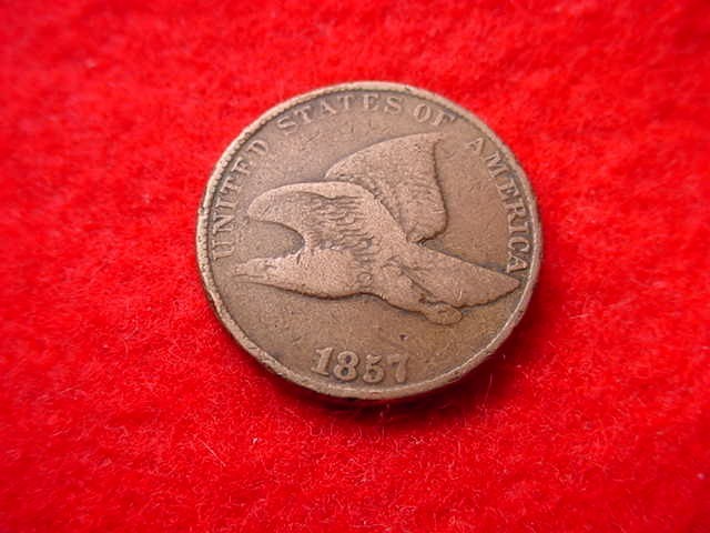 1857 FLYING EAGLE CENT GREAT COIN!!   #100