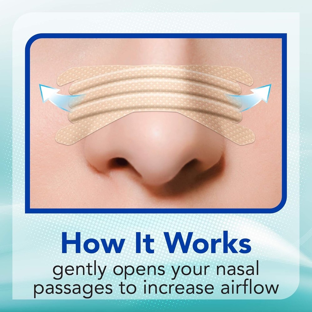 Extra-Strength Nasal Strips, Tan 50 ct | Works Instantly, Breathe Better,