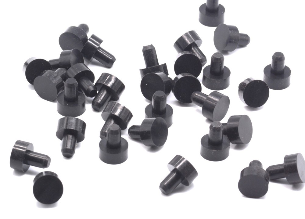 Push-In Rubber Panel Feet & Bumpers – Compression Stem, Choose Size for Racks