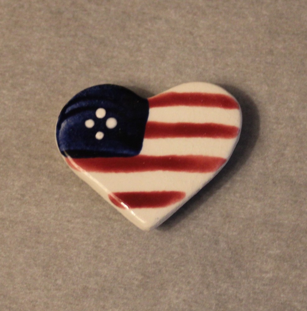 Patriotic Flag Theme Button Covers