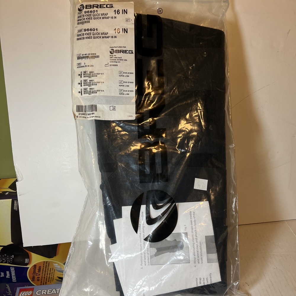 NWT Breg Knee Immobilizer Quick Wrap 16 Inches 96601