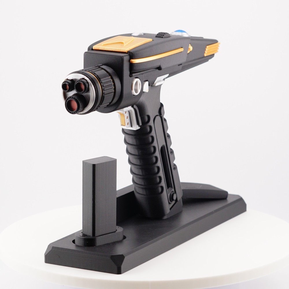 Star Trek Discovery Type 2 - Black - Phaser 3D Printed Prop w/ Moving Trigger