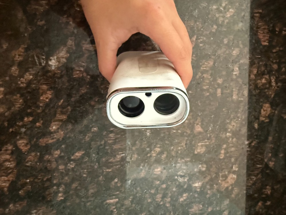 Used White Blue Tees Golf Range Finder