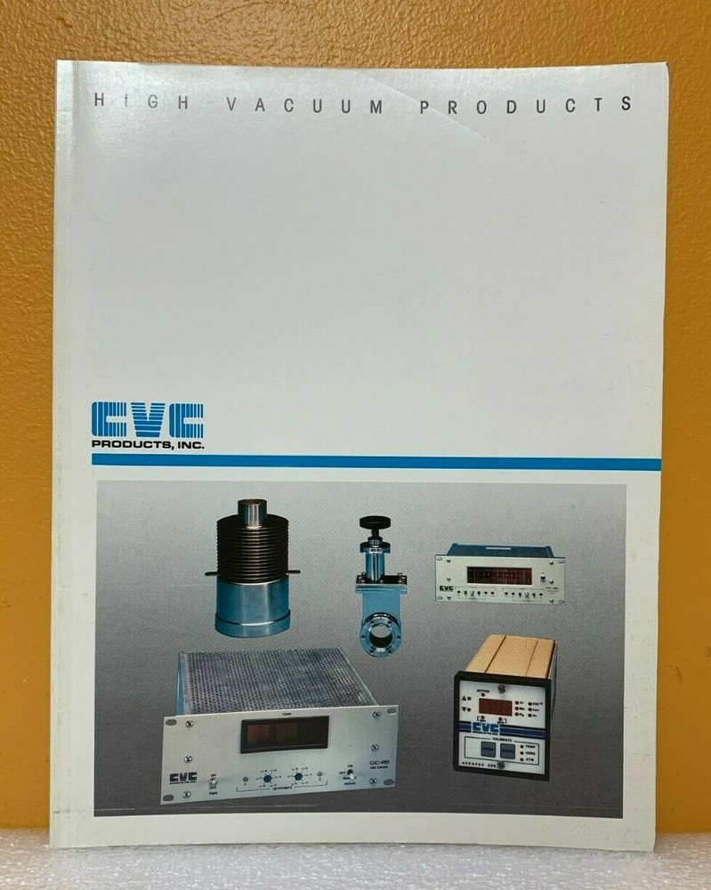 CVC 1989 High Vacuum Products Catalog.
