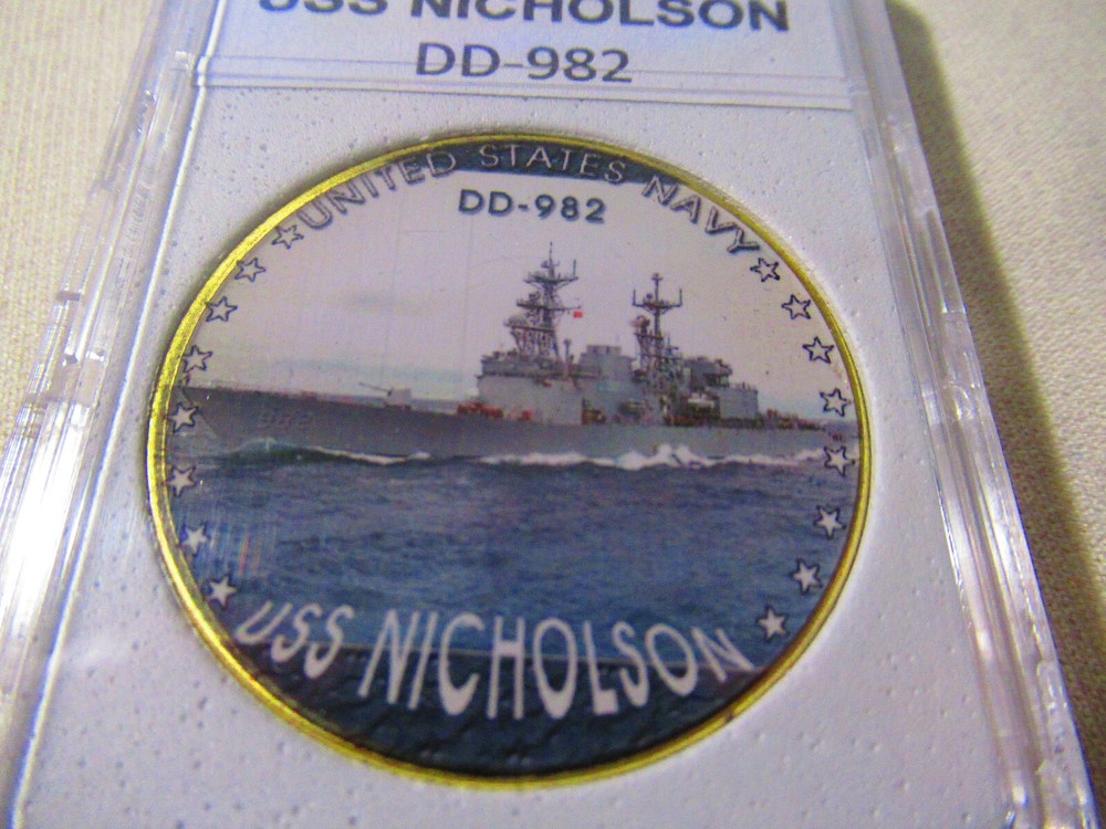 US NAVY - USS NICHOLSON (DD-982) Challenge Coin