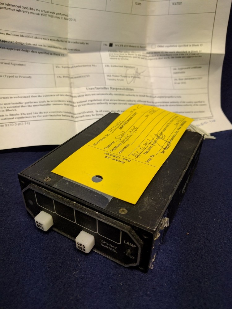 GPS Annunciation Control Unit MD41-728 (Yellow Tagged)