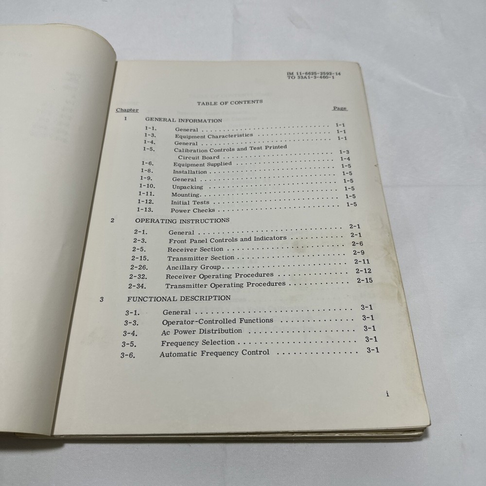 Raytheon T324732A Receiver-Transmitter Test Set Operation & Maintenance Manual