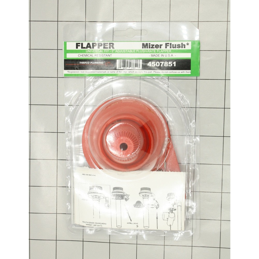 Primex 82302 2 Inch Mizer Flush Adj Flapper