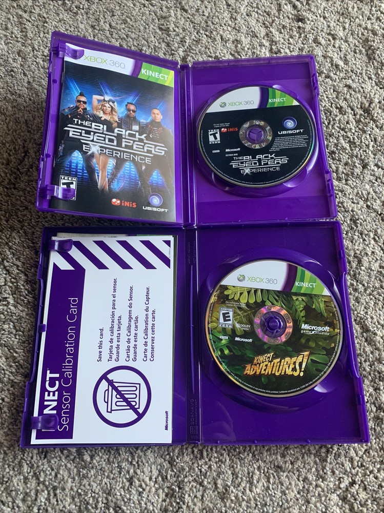 Microsoft Xbox 360 Kinect Sensor w/ Games Bundle - Great Condition