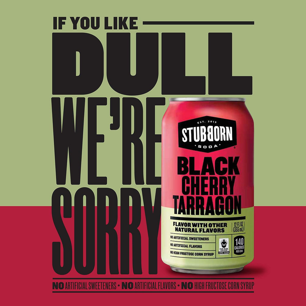 , Black Cherry Tarragon, 12Oz Cans (12 Pack)