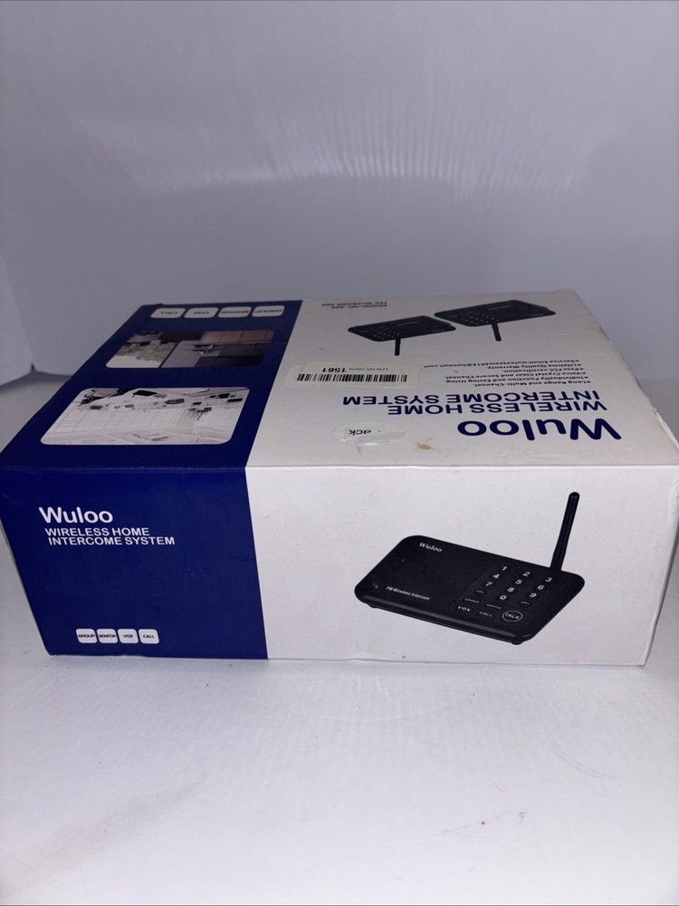 Wuloo WL666 2 Pack White Multi Channel Wireless Home Audio Intercom System