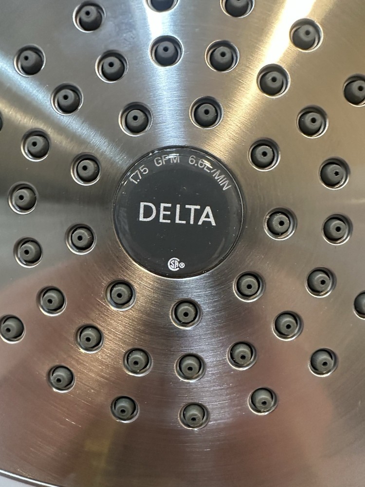 Brushed nickel shower head single spray