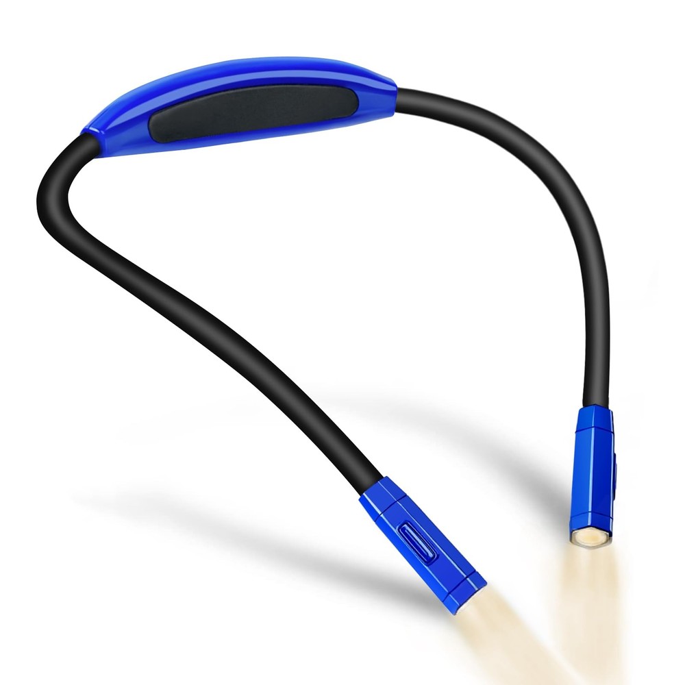 Lightweight Neck Reading Light 3 Colors 9 Brightness Rechargeable