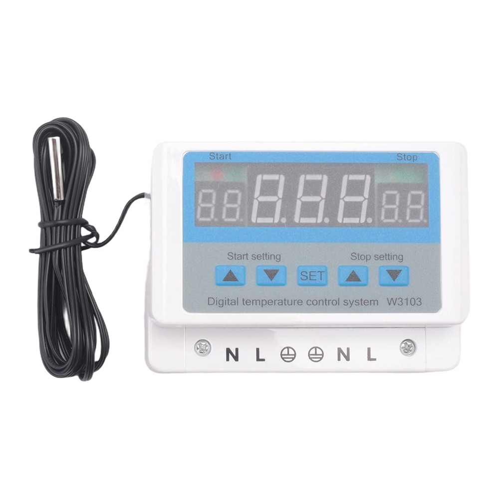 Digital Temperature Controller, 220V, Max 5000W, Digital Thermostat, 30A,1287