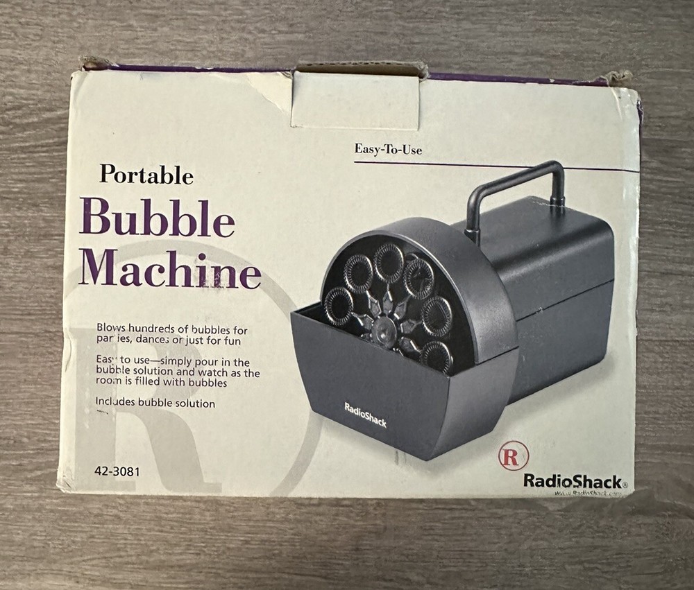 Radio Shack Portable Bubble Machine NIB