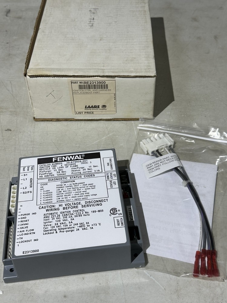 RE2313900 | Laars Ignition Control and Harness