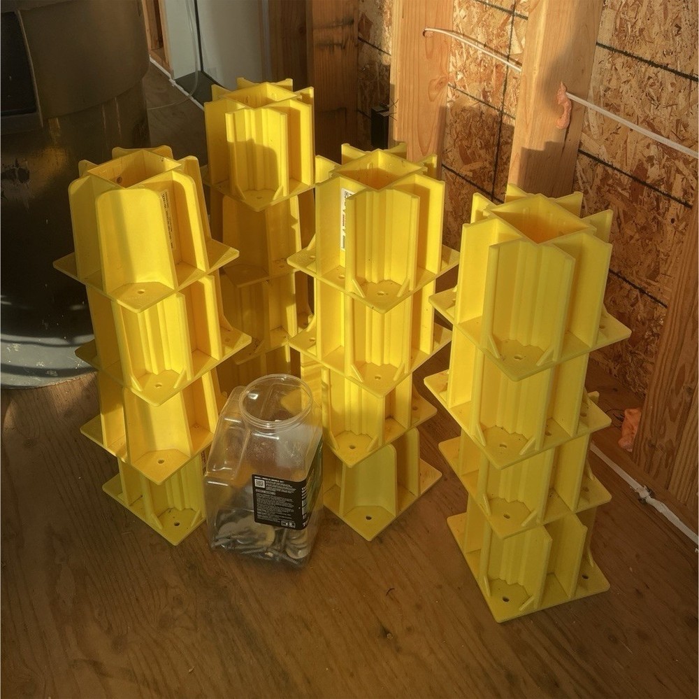 Temp Railing Brackets,  4 Pack with hardware