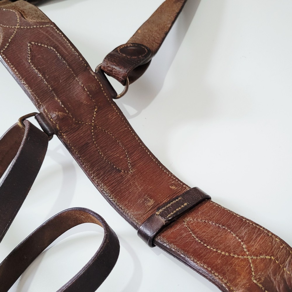 WW1 - NAMED 1916 DATED - SAM BROWNE BELT - DOUBLE STRAP - BRITISH ARMY FROG