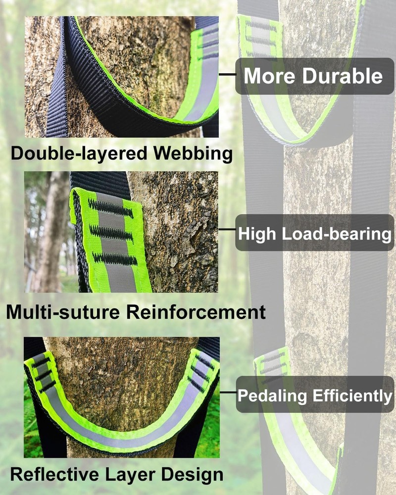 Double-Thickened and Widened 4-Step Climbing Aider for Hunting Tree Steps
