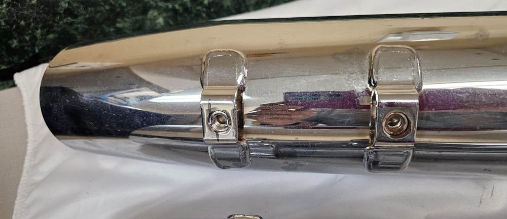 Harley Davidson Chrome High Flow Exhaust Mufflers,