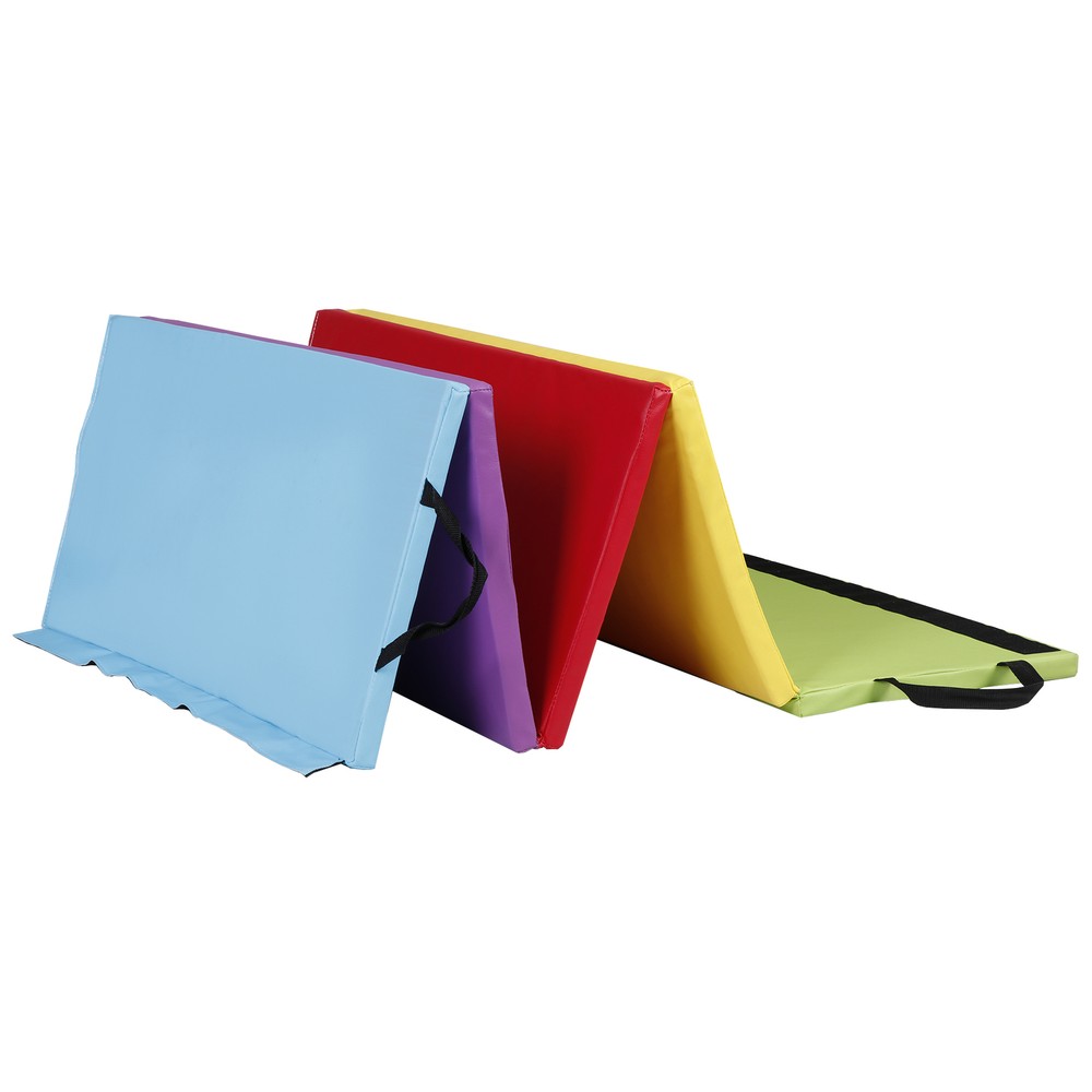 Vibrant Foldable Gym Mat For Kids And Beginners With Ample Exercise Space