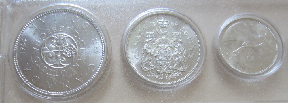 1964 Canada Silver YEAR Set. UNC COINS RJ